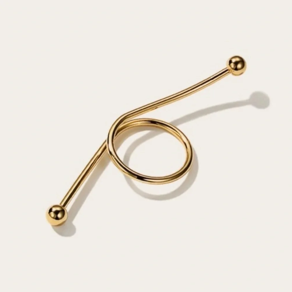 3/$30 💛 Knot Metal Bar Ring